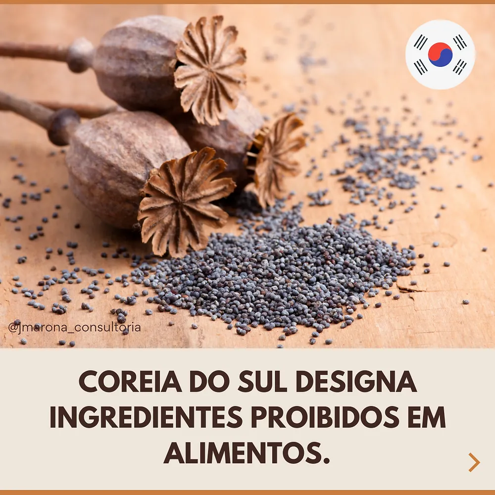 Coreia do Sul designa ingredientes proibidos em alimentos