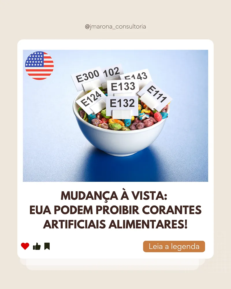 Mudança à Vista: EUA podem proibir corantes artificiais alimentares!