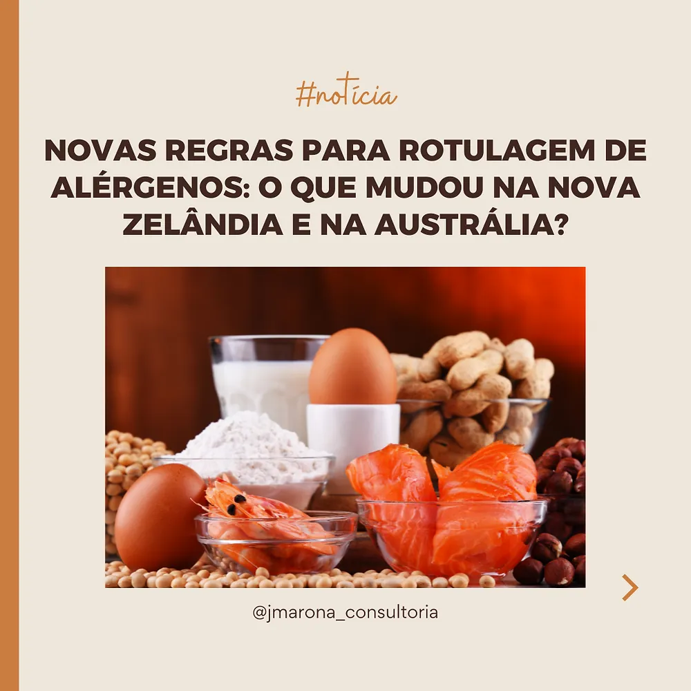 Novas regras para rotulagem de alérgenos: O que mudou na Nova Zelândia e na Austrália?