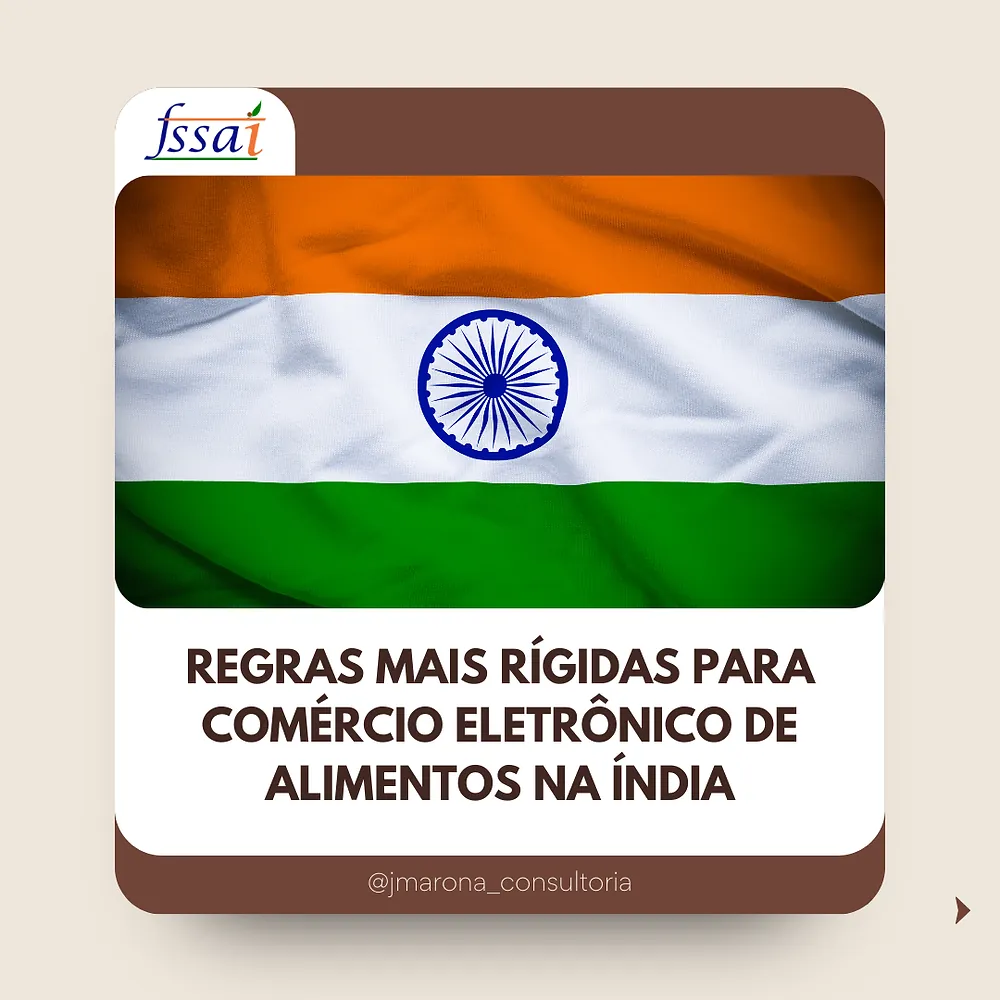 Regras Mais Rígidas para Comércio Eletrônico de Alimentos na Índia