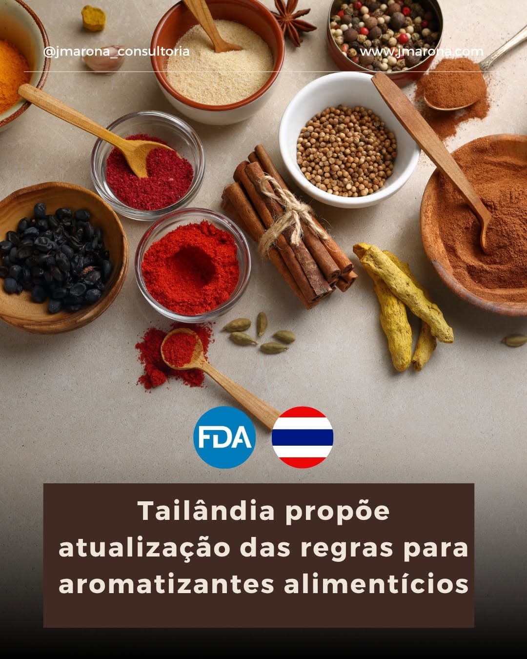 A Thai FDA publicou consulta pública que moderniza as regras para aromatizantes em alimentos — classificação simplificad