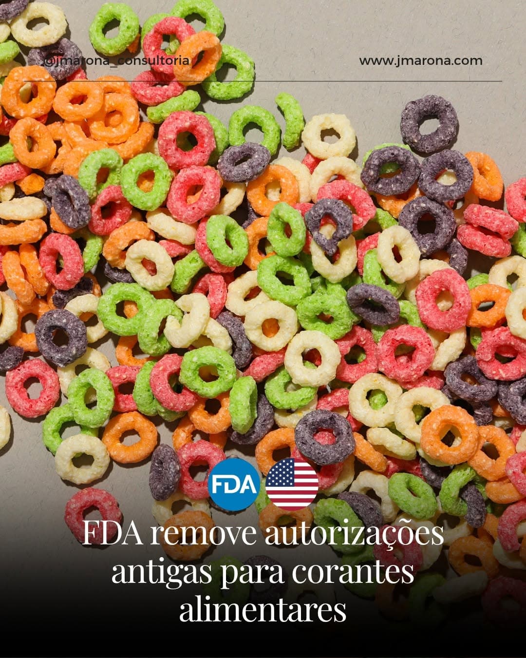 A FDA emitiu ordem final para revogar a autorização do corante Orange B e propôs revogar também o Citrus Red No. 2 — par