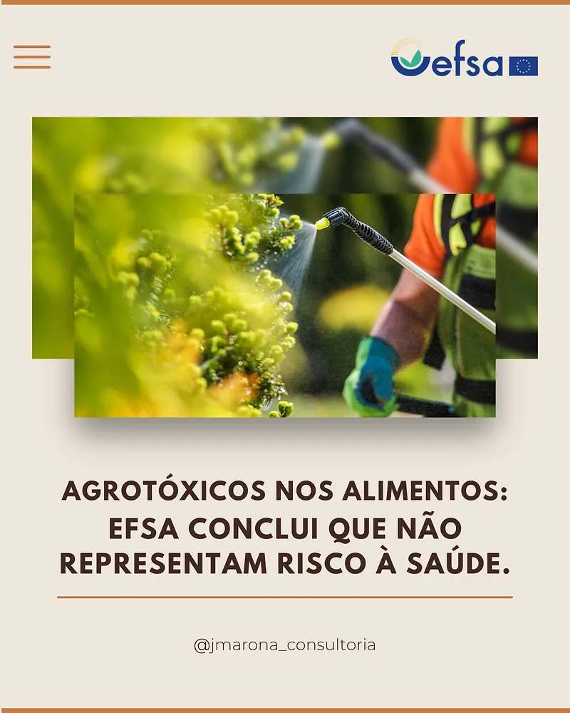 Agrotóxicos nos alimentos: EFSA conclui que não representam risco à saúde