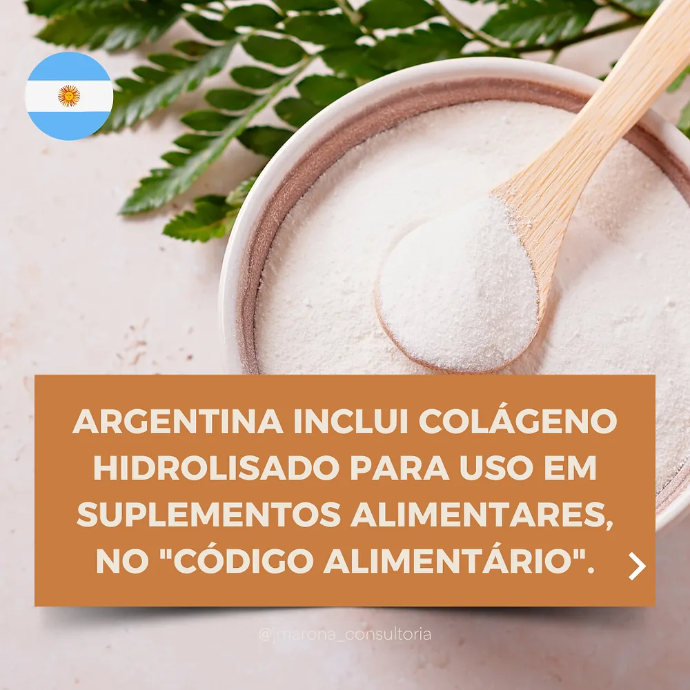 Argentina inclui colágeno hidrolisado para uso em suplementos alimentares, no "Código Alimentário"
