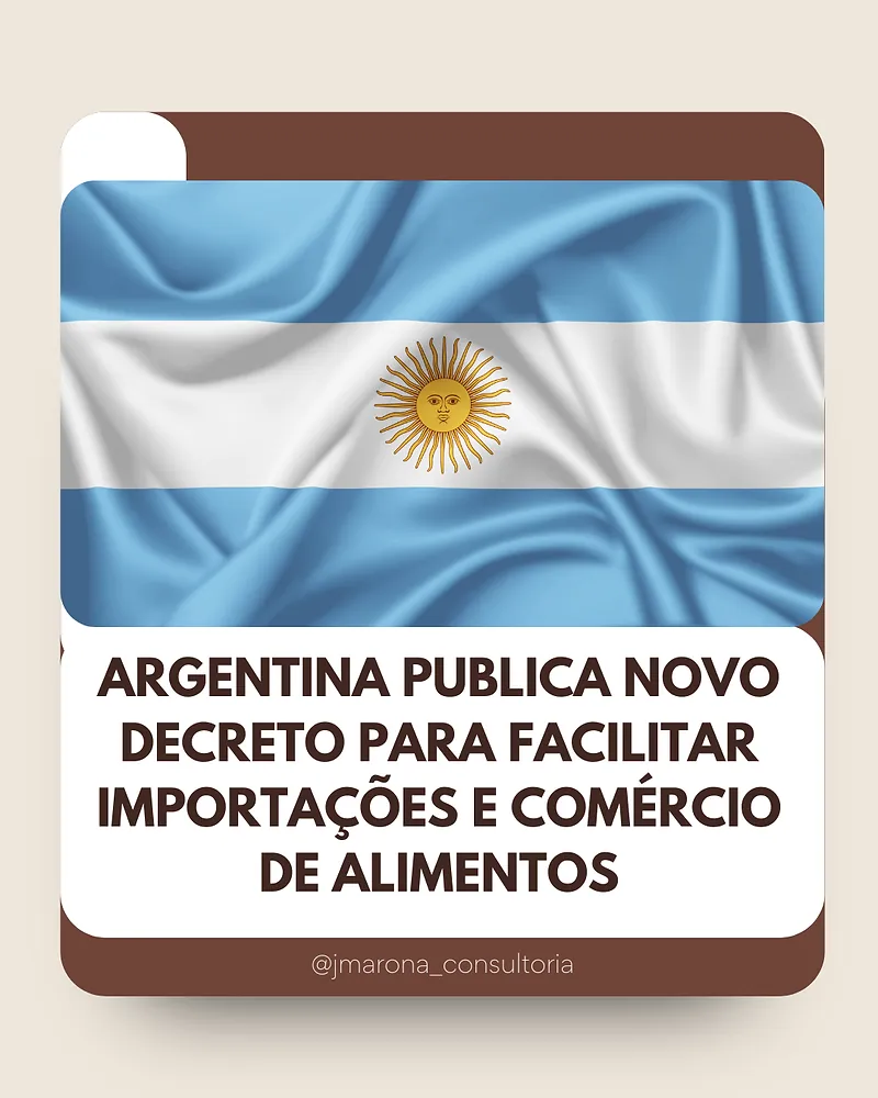 Argentina publica o decreto N° 35/2025 como emenda do decreto que regula a Lei 18.284 do Código Alimentario Ar