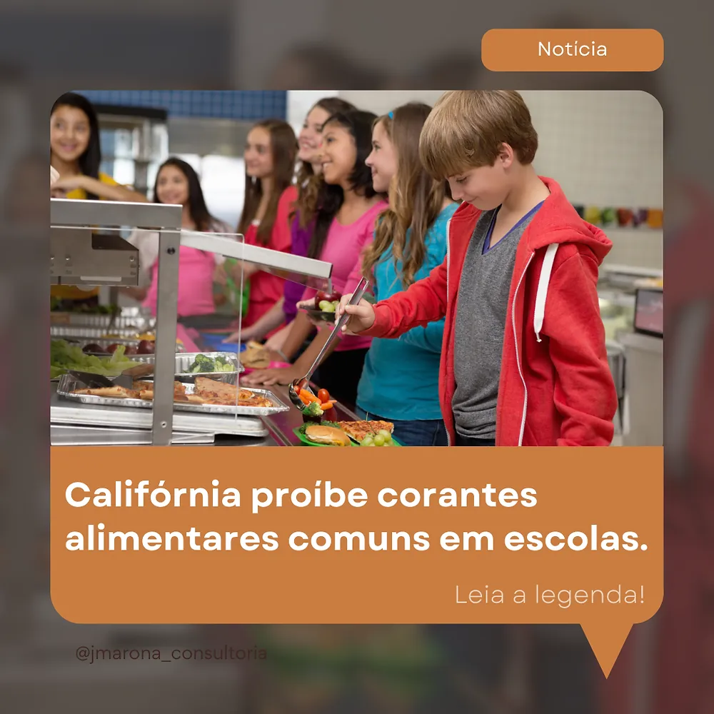 Califórnia proíbe corantes alimentares comuns em escolas