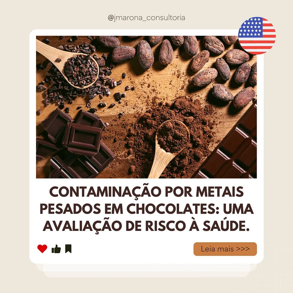 Contaminação por metais pesados em chocolates: uma avaliação de risco à saúde