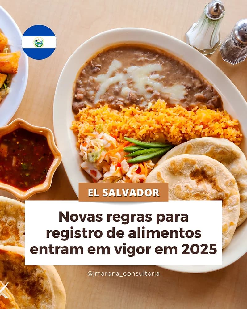 El Salvador exige análises laboratoriais credenciadas para registro sanitário de alimentos a partir de 2025.