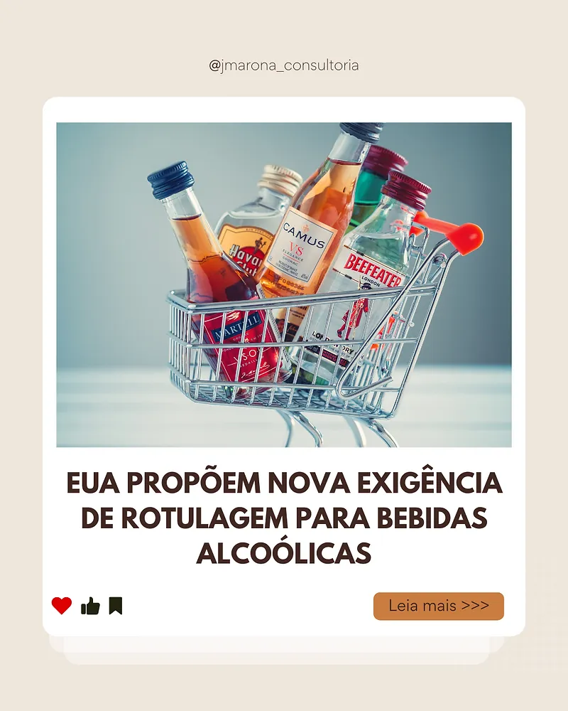 EUA propõem nova exigência de rotulagem para bebidas alcoólicas