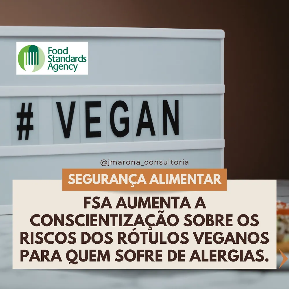 FSA aumenta a conscientização sobre os riscos dos rótulos veganos para quem sofre de alergias