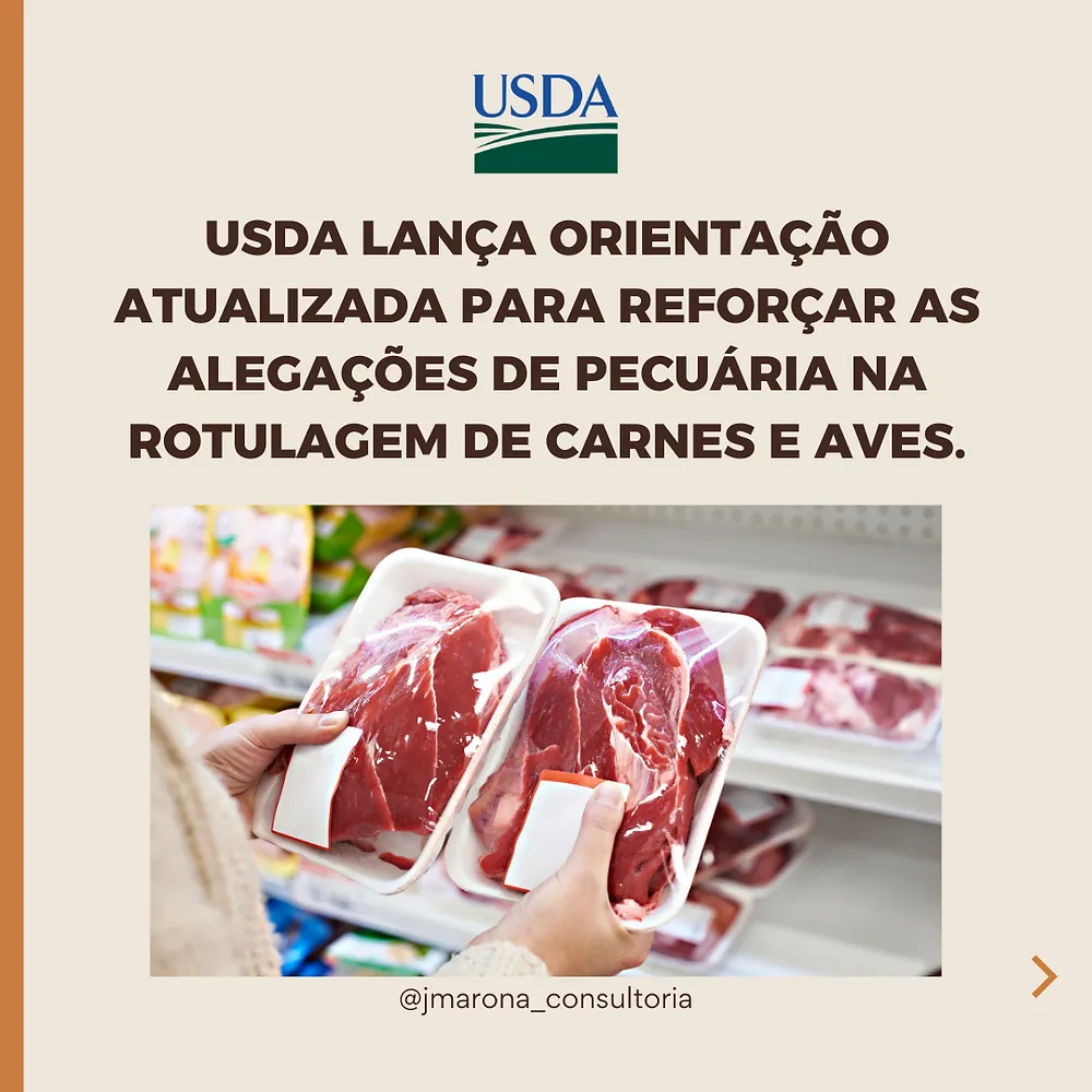 USDA lança orientação atualizada para reforçar as alegações de pecuária na rotulagem de carnes e aves